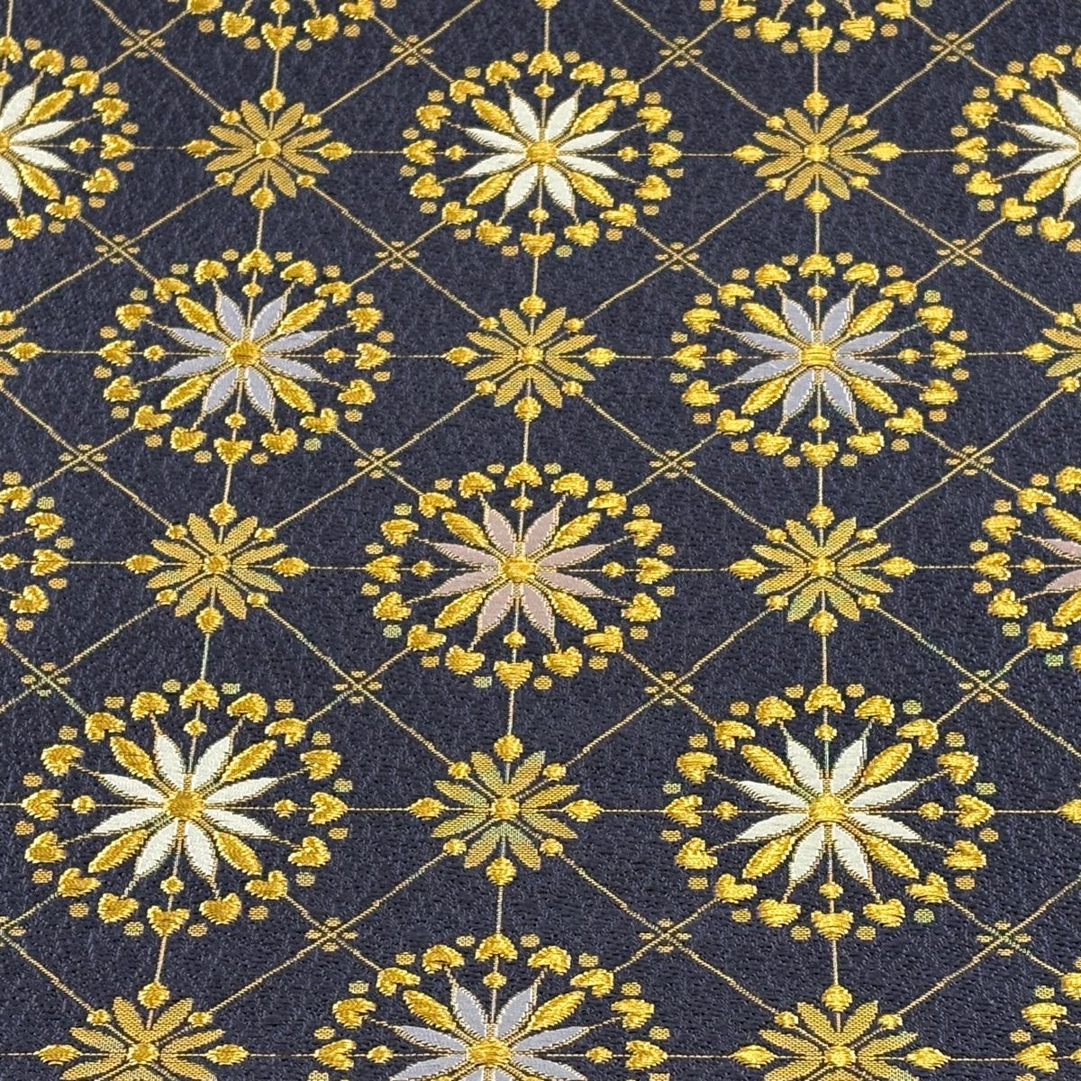 美品】 袋帯 秀品 花 金糸 箔 青紫 六通 正絹 【中古】 - メルカリ