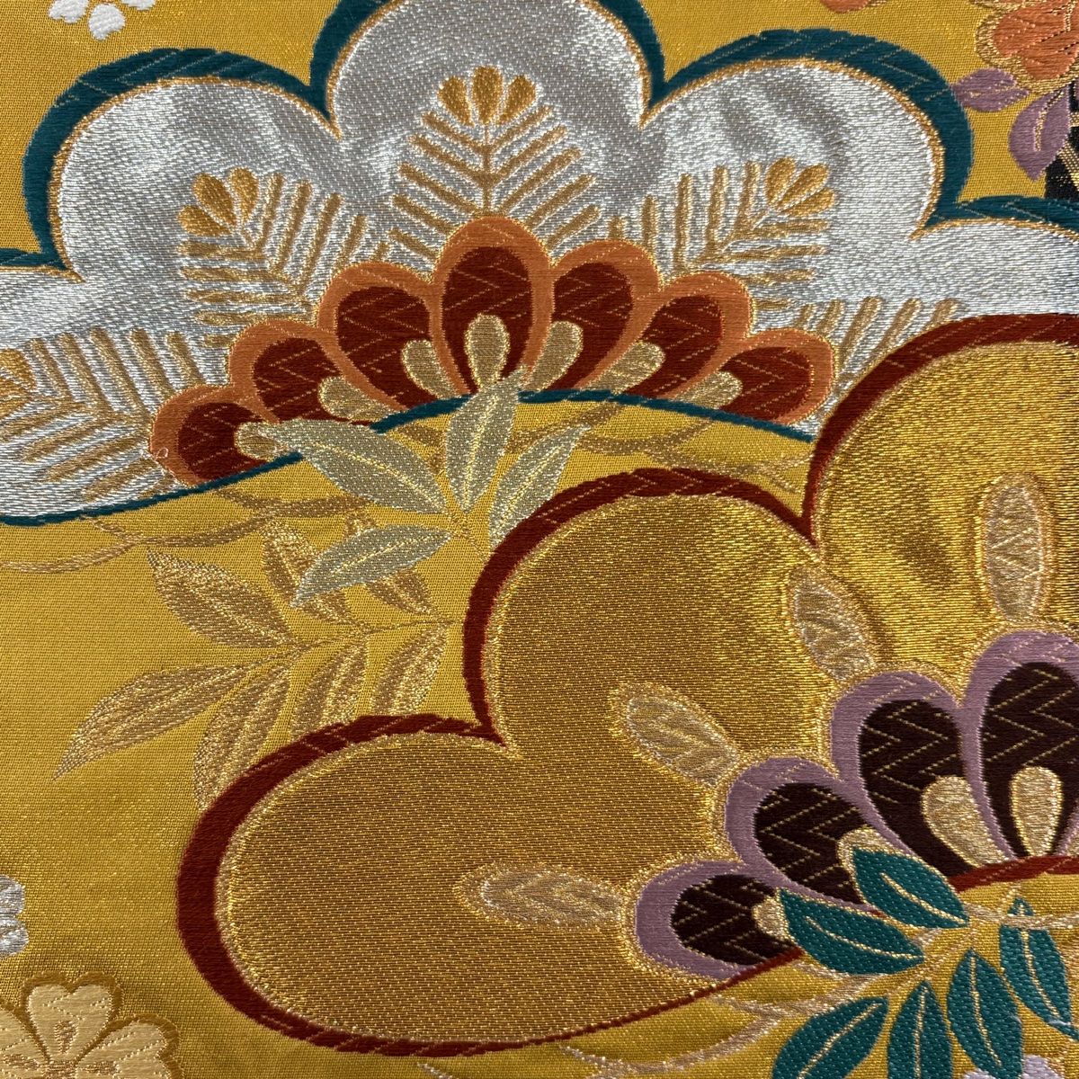 袋帯 秀品 笠松 桜 金銀糸 箔 金色 六通 正絹 【中古】 - メルカリ