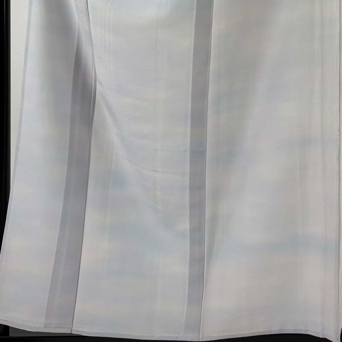 小紋 身丈158 cm 裄丈65 M 単衣 本郷大田子 落款 霞 ぼかし 灰紫 正絹 秀品