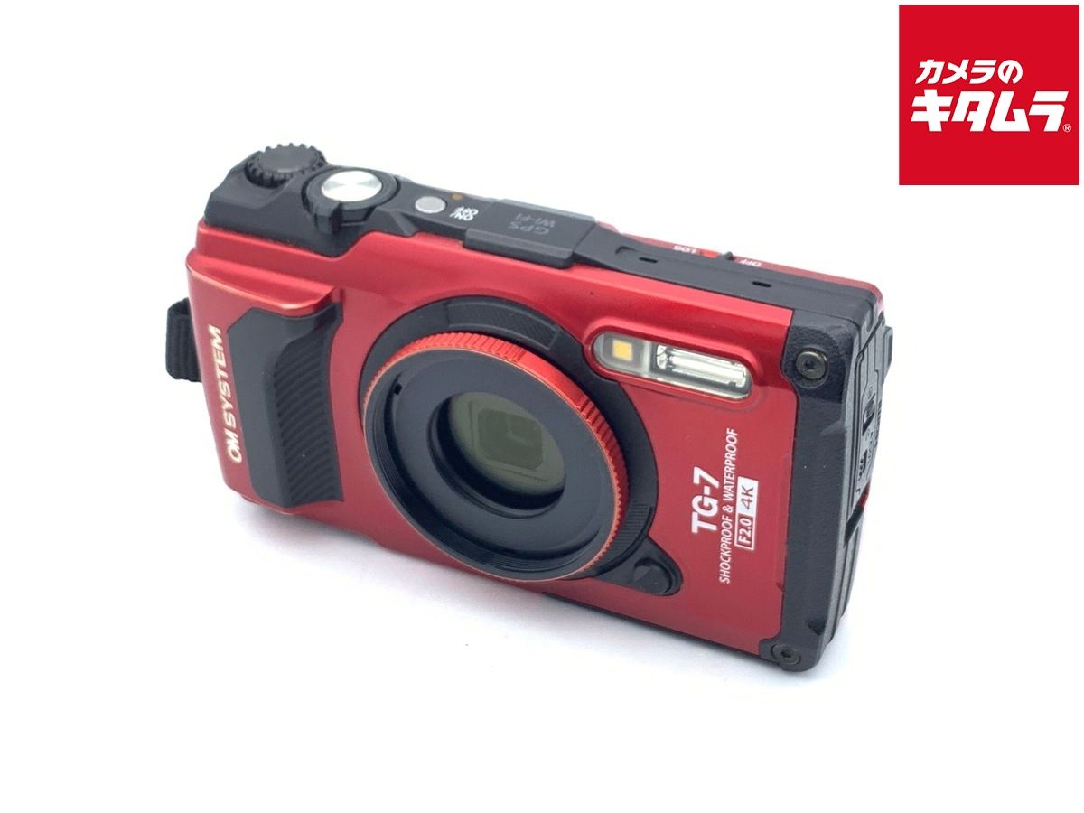 並品 OM SYSTEM Tough TG-7 RED レッド
