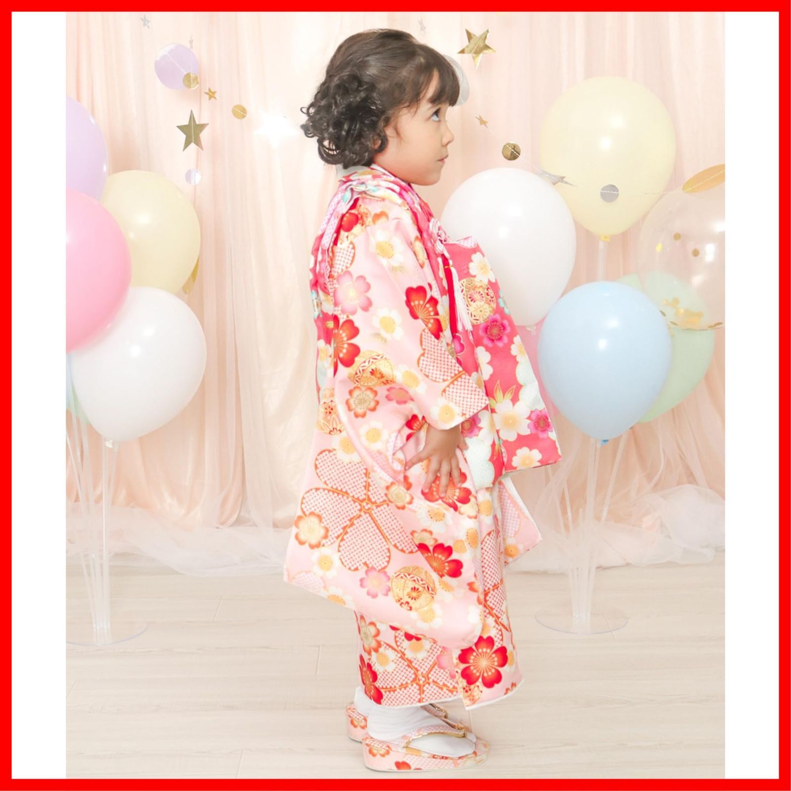 フルセット 小物 被布 753 セット 着物 華やか 女の子 3歳 C 七五三