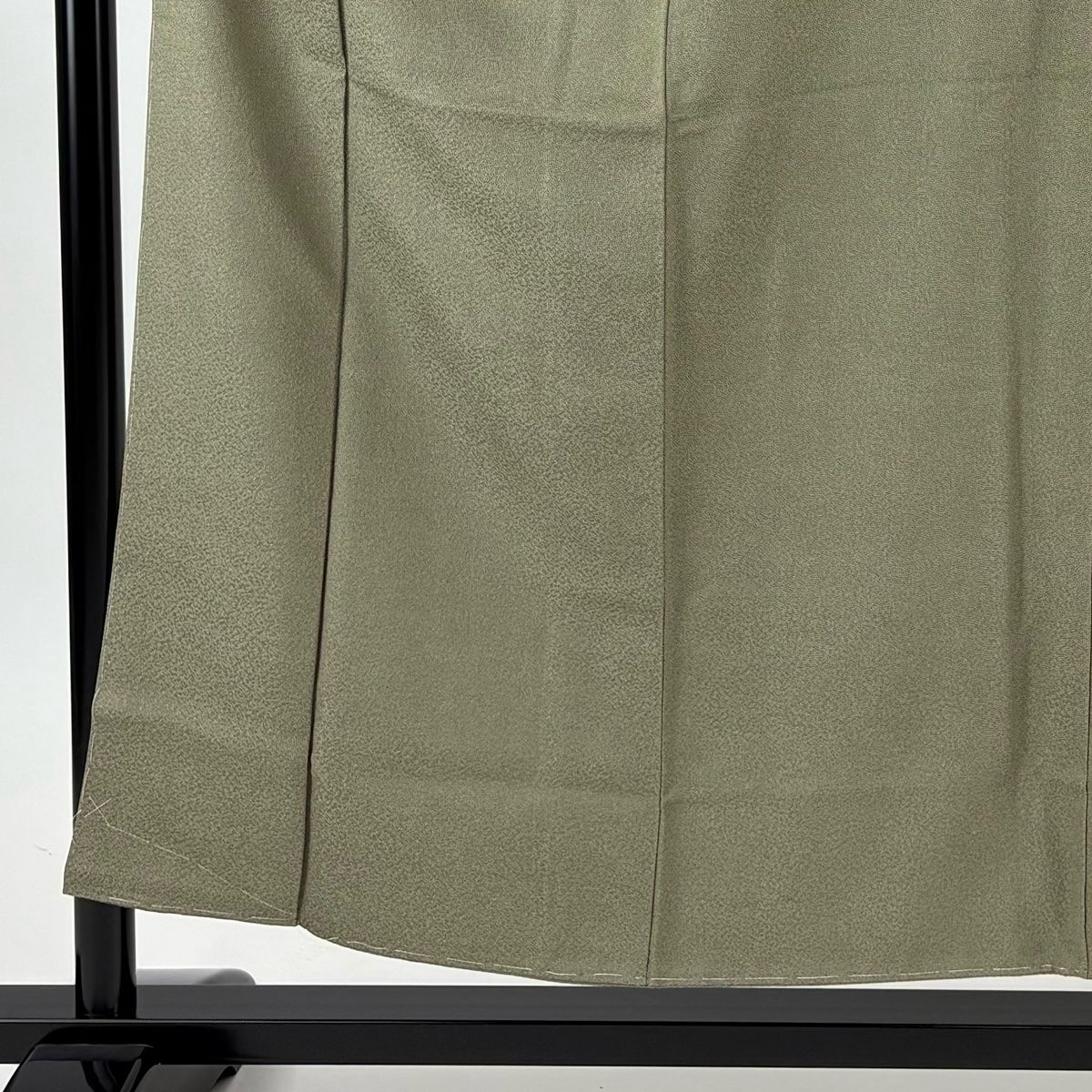 江戸小紋 身丈155 cm 裄丈63 S 袷 やまと 落款 鮫 灰緑 正絹 一つ紋