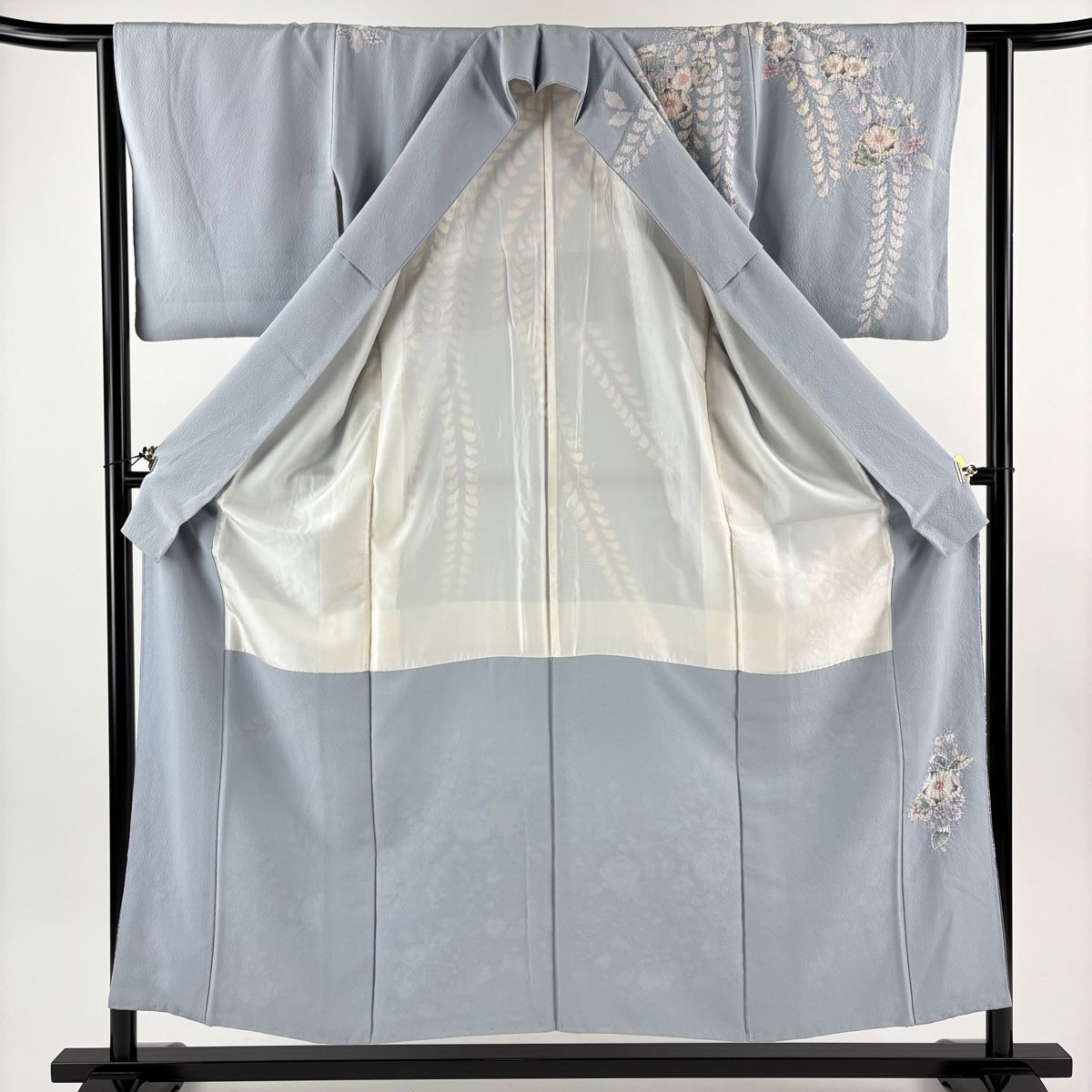 訪問着 身丈154cm 裄丈62.5cm S 袷 翠山工房 落款 辻が花 染め分け