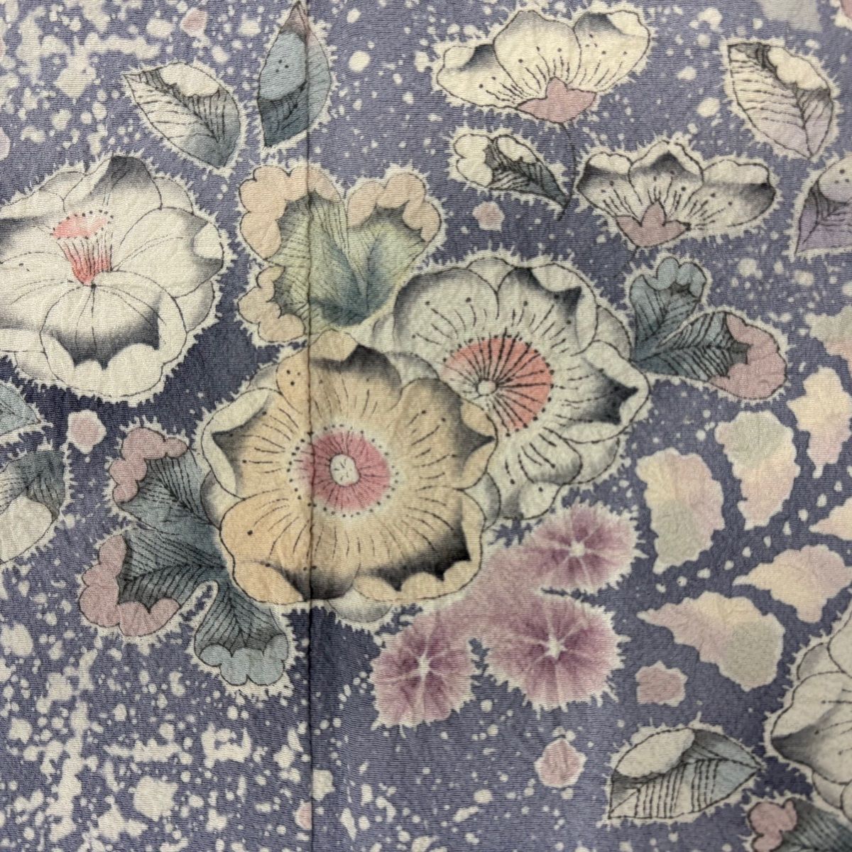 訪問着 身丈154cm 裄丈62.5cm S 袷 翠山工房 落款 辻が花 染め分け