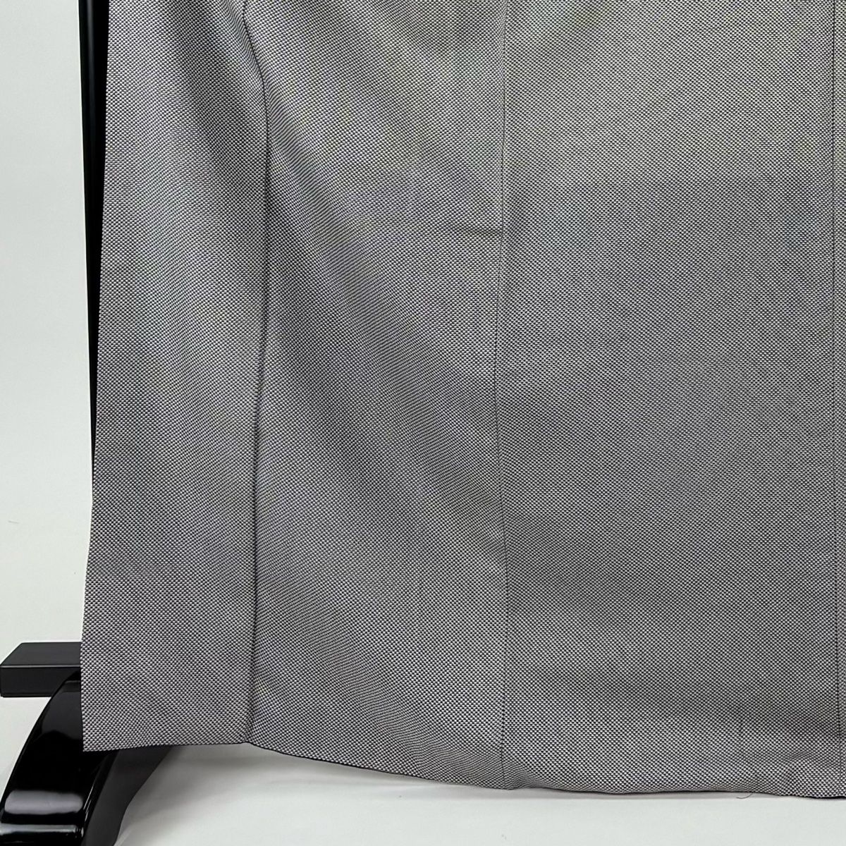 小紋 身丈171 cm 裄丈68 L 袷 鱗 黒灰 正絹