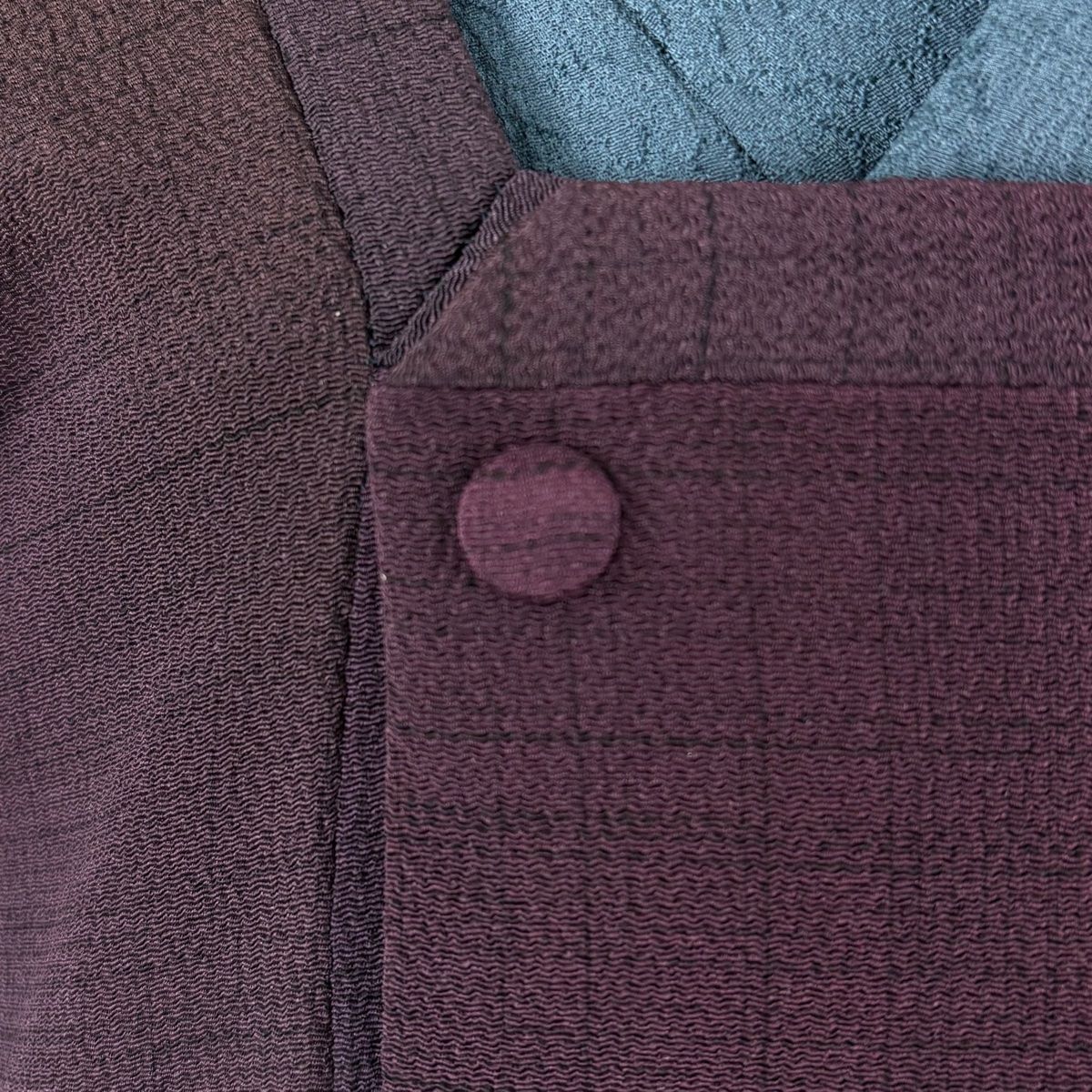  道行 身丈98 cm 裄丈64 5 M 和装コート 角衿 ぼかし柄 濃紫 正絹 羽織 着物 浴衣