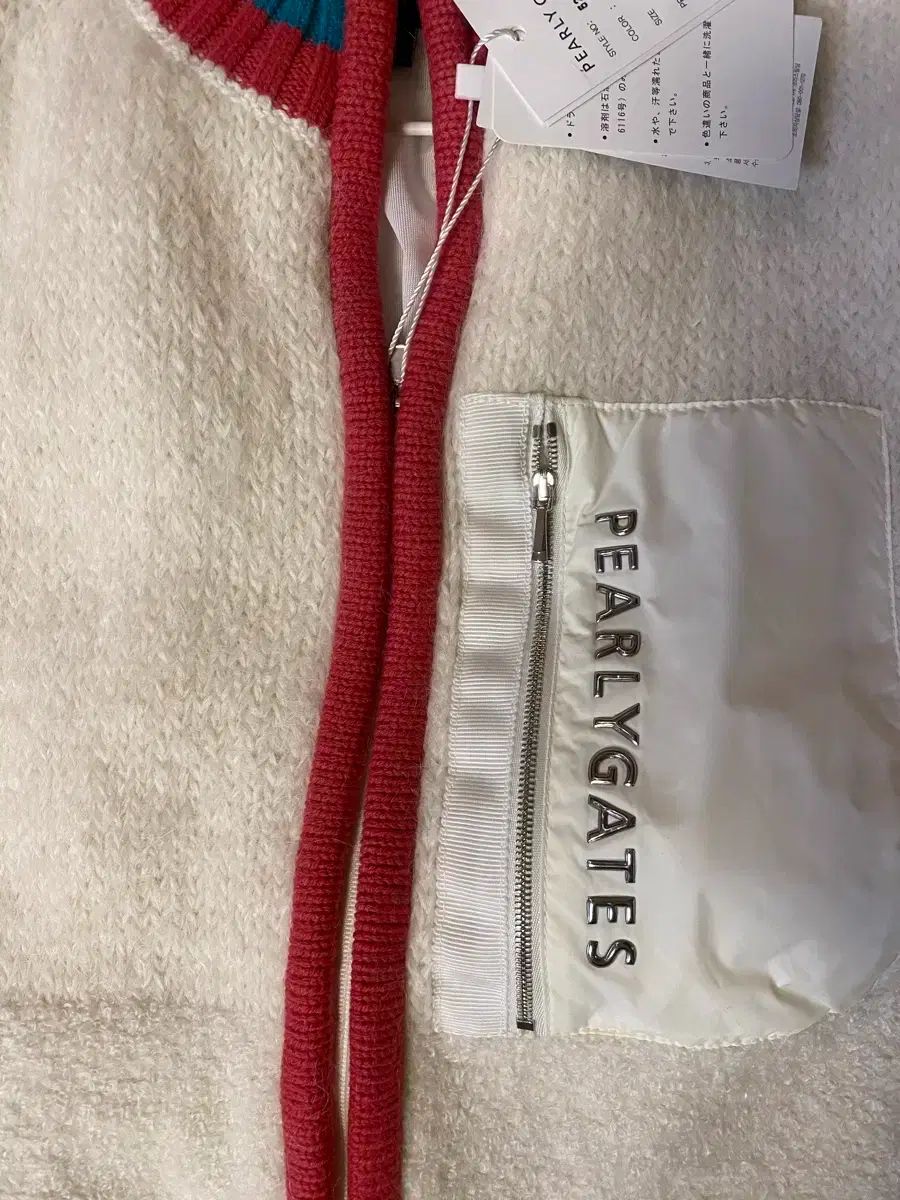 PEARLY GATES レディース 7分袖 ウール 防風ニット ジップアップ 2 (55