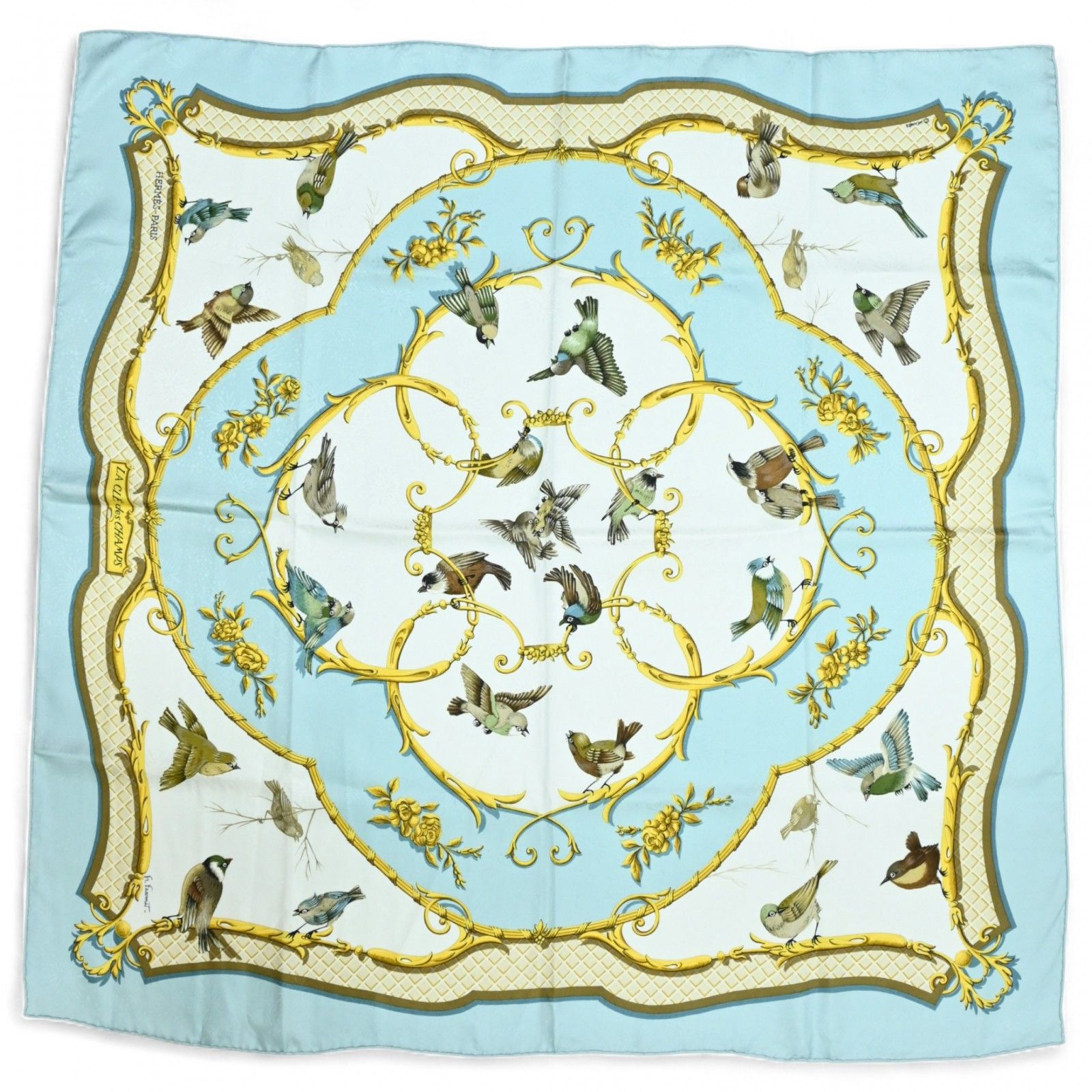 HERMES エルメス カレ90 自由の天地への鍵 スカーフ エルメス カレ90 スカーフ LA CLE des CHAMPS 自由の天地への鍵 A