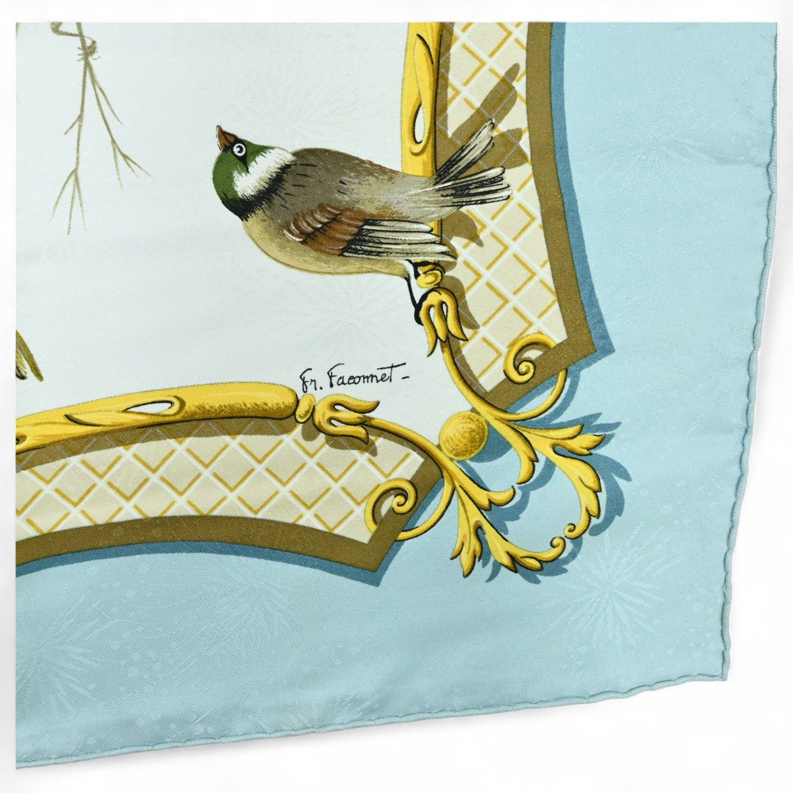 エルメス　カレ90　LA CLE DES CHAMPS　自由の天地への鍵 エルメス カレ90 スカーフ LA CLE des CHAMPS 自由の天地への鍵 A