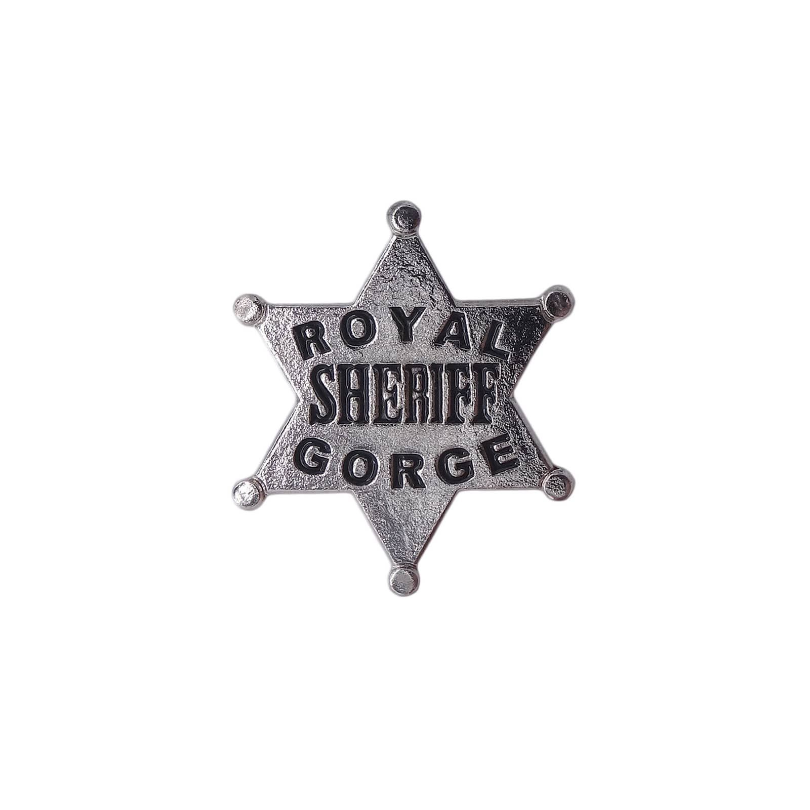 保安官 バッチ型 ピンズ ROYAL GORGE SHERIFF アメリカ輸入雑貨