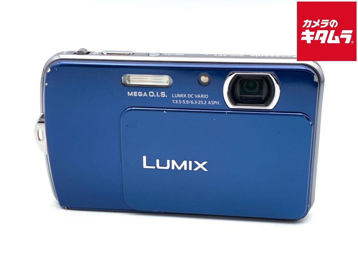 【】 【並品】 パナソニック LUMIX DMC-FP7 ブルー