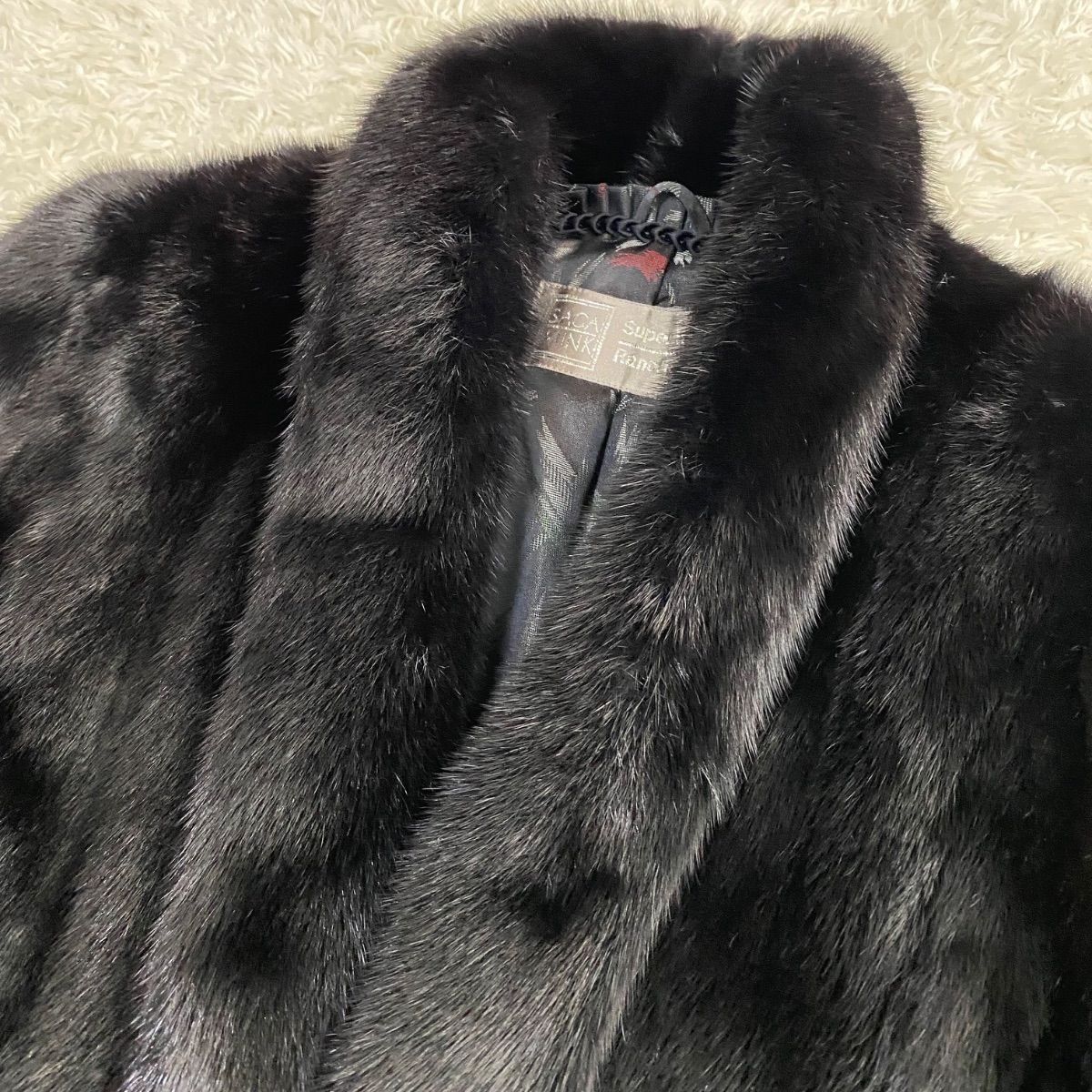 未使用級！Superb Quality Ranched Mink SAGA MINK サガミンク