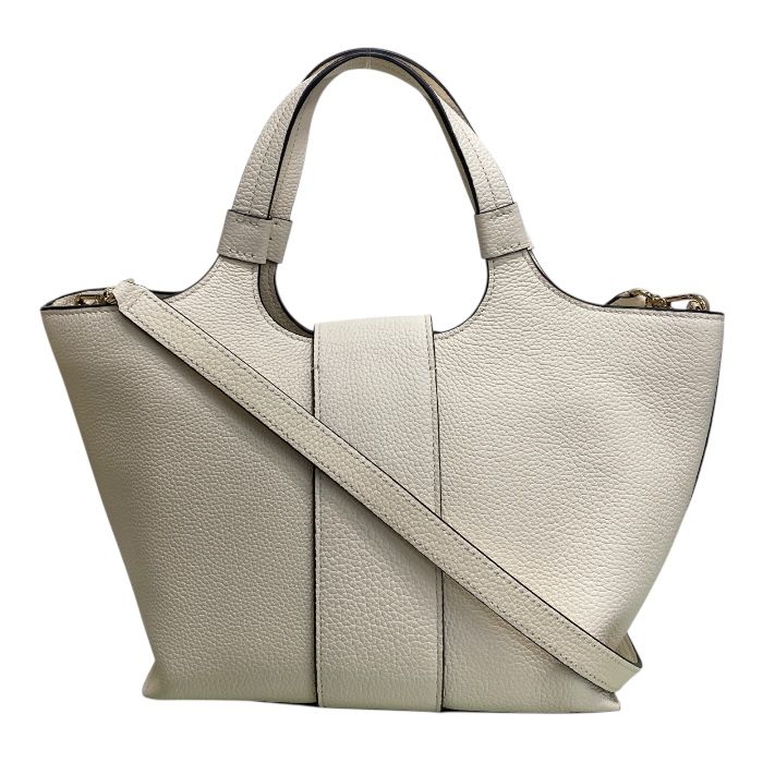 ロジェヴィヴィエ ヴィヴ ショック ショッピングバッグ ミニ ハンドバッグ レザー 2 WAY クリーム 白 Roger Vivier レディース 上品 感 エレガント