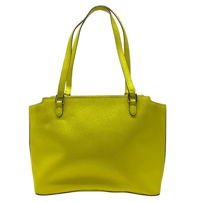 ローレン ラルフローレン トートバッグ ハンドバッグ RLL ロゴ シルバー イエロー レザー RALPH LAUREN レディース 上品 感 エレガント