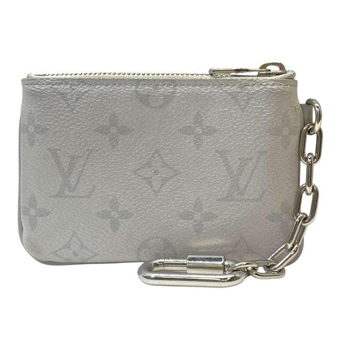 ルイ ヴィトン ジップド ポーチ PM モノグラム コインケース 小物入れ モノグラムキャンバス ホワイト シルバー M 67809 LOUIS VUITTON レディース 上品 感 エレガント