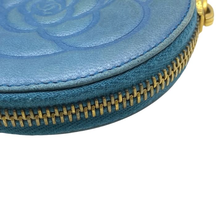 シャネル カメリア ココマーク コインケース コインパース ラウンド