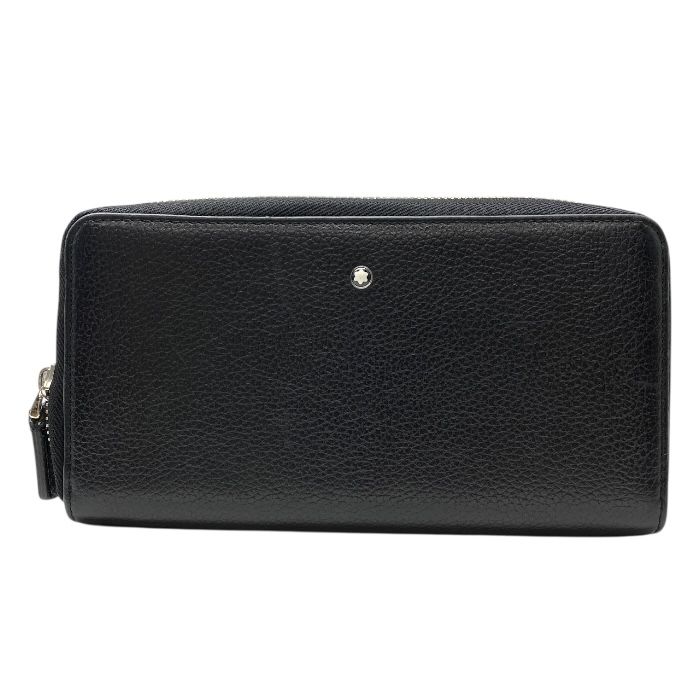 【未使用級】MONTBLANC モンブラン ラウンドジップ 長財布 レザー モンブラン メンズ 財布 MONTBLANC ブランド 長財布 サイフ ウォレット