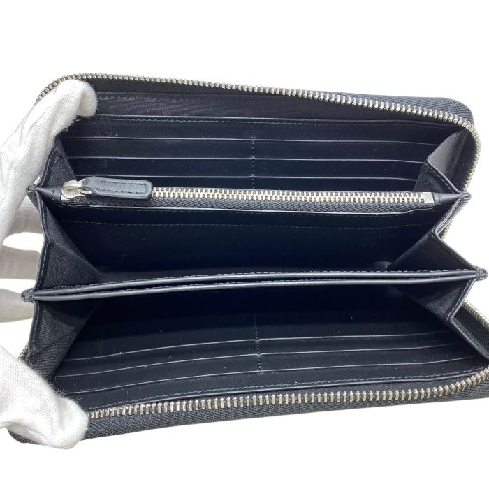 美品＊ MONTBLANC モンブラン サフィアーノ ラウンドジップ 長財布 黒 モンブラン メンズ 財布 MONTBLANC ブランド 長財布 サイフ ウォレット