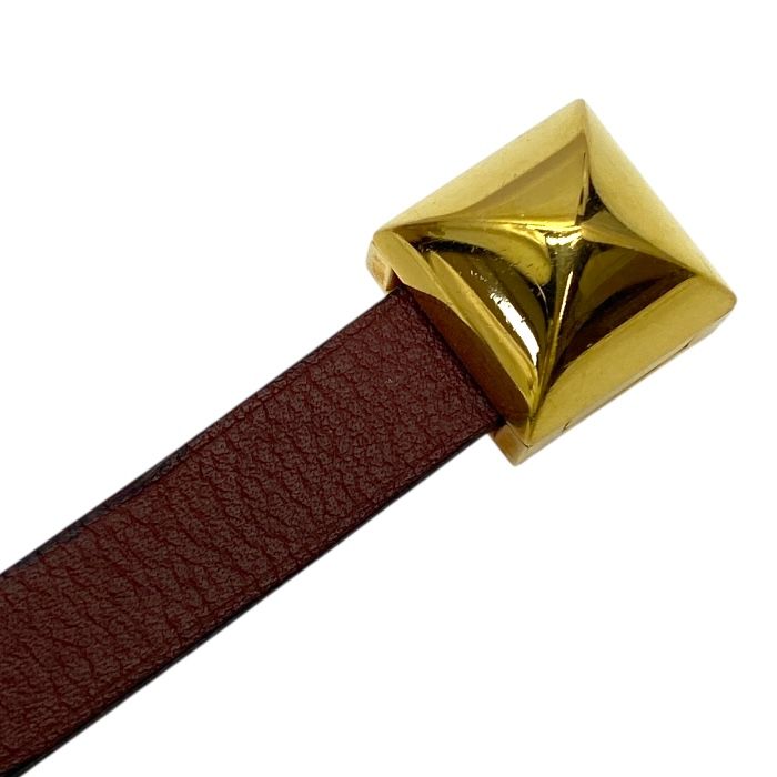 エルメス メドールアンフィニ ドゥブルトゥール ブレスレット ルージュアッシュ ローズアザレ スイフト エバーカラー C刻印 HERMES レディース 上品 感 エレガント