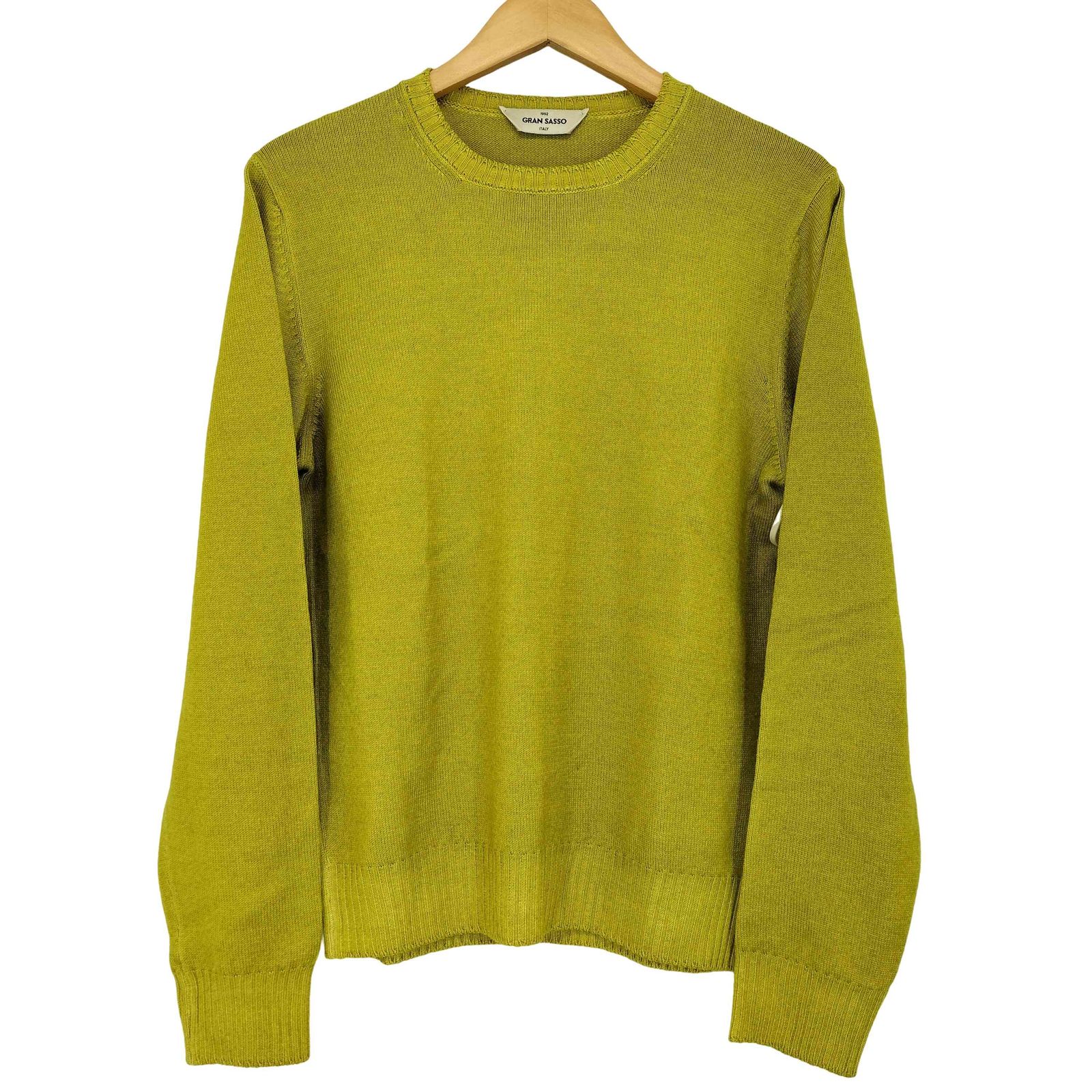 Gran Sasso(グランサッソ) イタリア製 ウール クルーネックニット メンズ JPN：46 【中古】【ブランド古着バズストア】 グランサッソ Gran Sasso イタリア製 ウール クルーネックニット