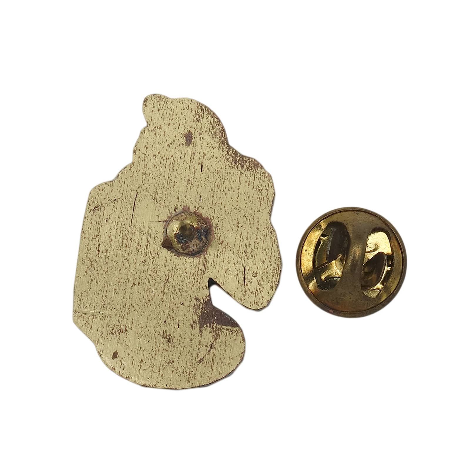 フランス レトロ ピンズ エレガントな女性 ビンテージ ピンバッチ