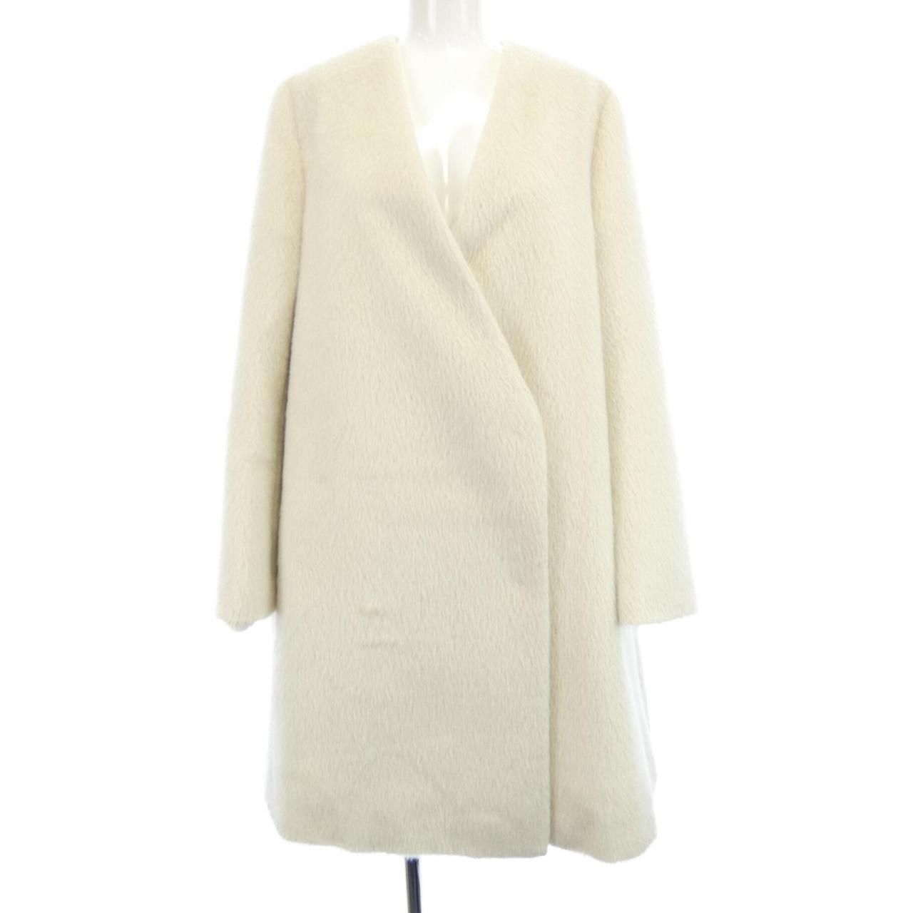 エブール　ebure オフホワイトウールコート エブール ebure コート - メルカリ