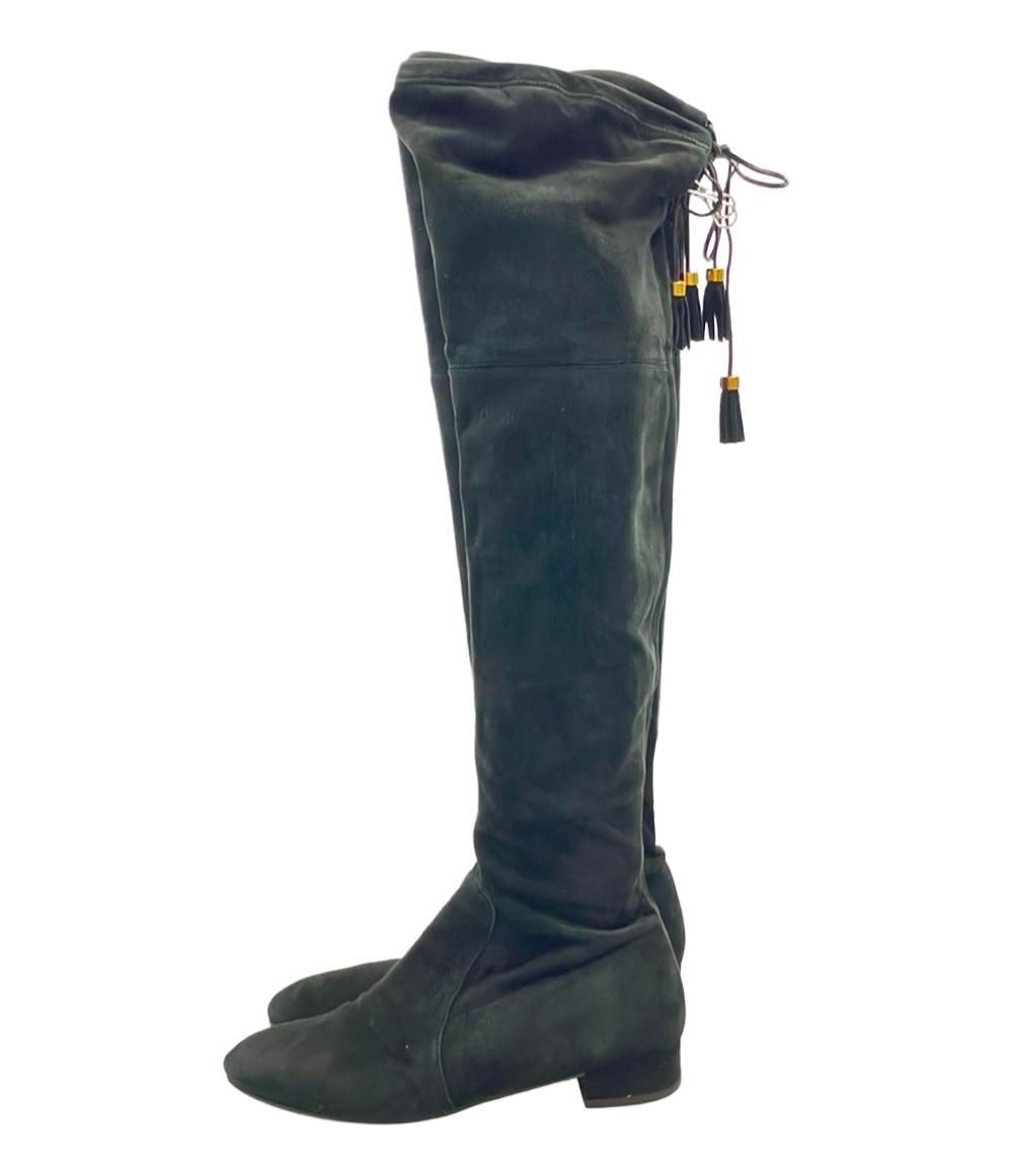 訳あり プラダ ロングブーツ スエード レディース SIZE 38 1/2 (25.5cm