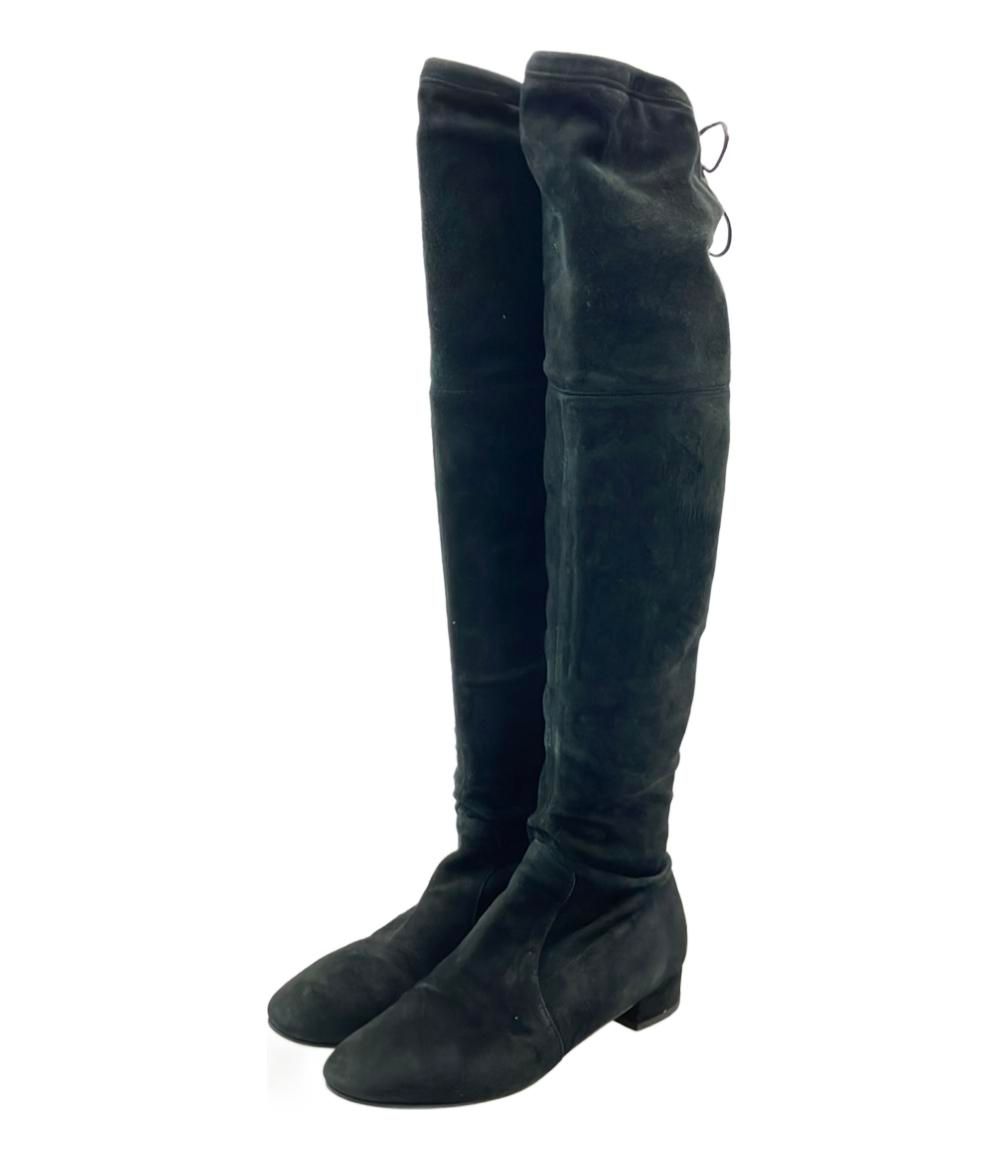 訳あり プラダ ロングブーツ スエード レディース SIZE 38 1/2 (25.5cm