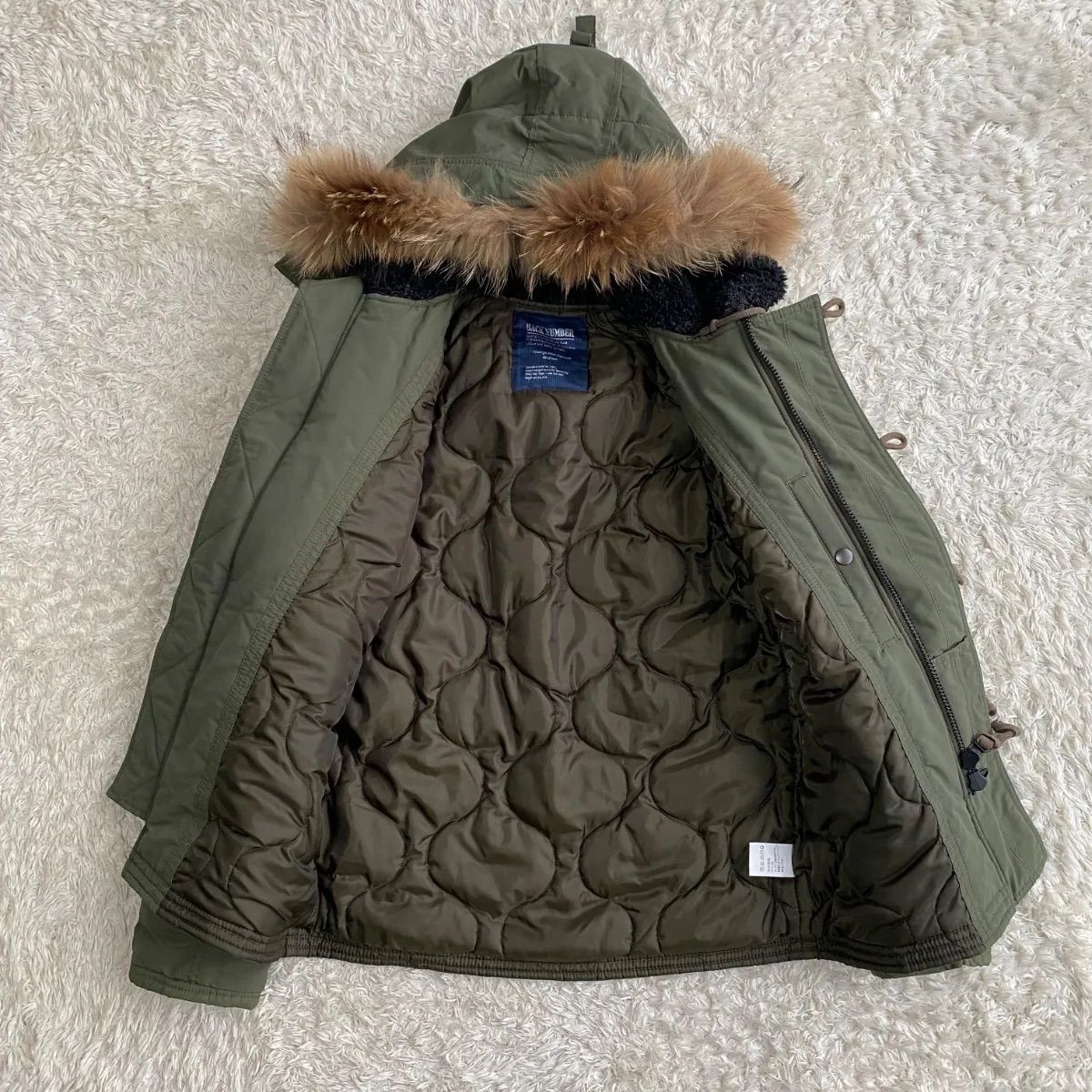 極美品！モッズコート フライトジャケット リアルファー N2B