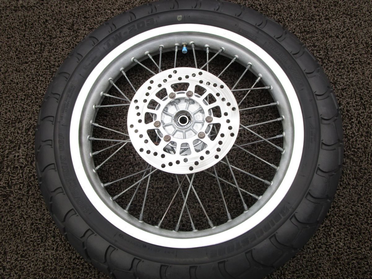 TW 225 フロントホイール ディスク A 8436 DG 09 J ヤマハ G 328 E キャブ車 動画有