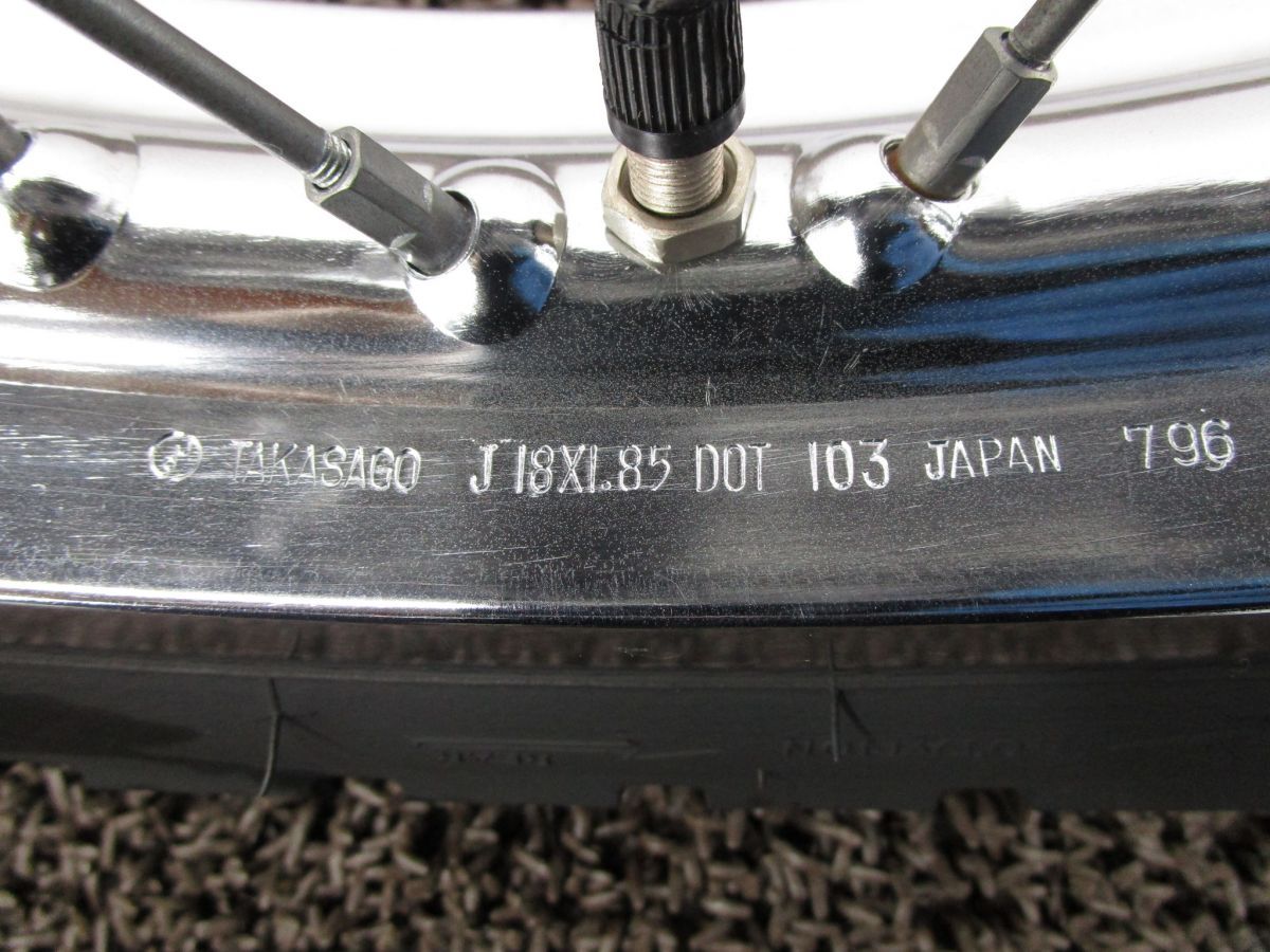 エストレヤRSカスタム タカサゴ フロントホイール □A8691！BJ250A