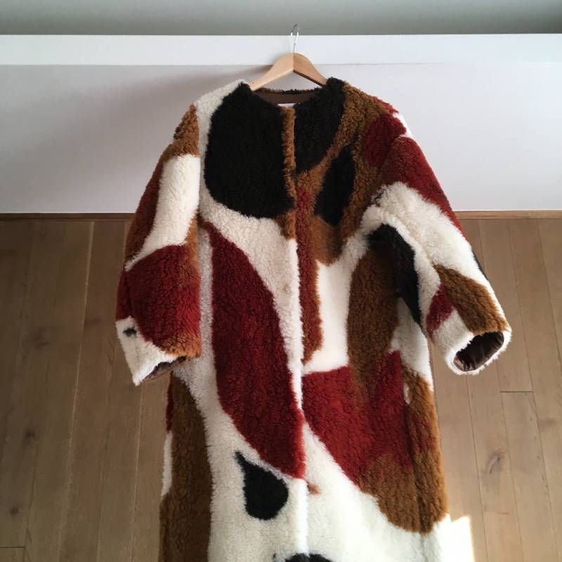 極美品 mame kurogouchi(マメクロゴウチ) Sliver Knitted Fluffy Wool