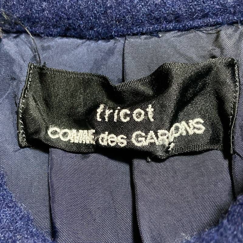 tricot COMME des GARCONSトリココムデギャルソン 縮絨ウール丸襟