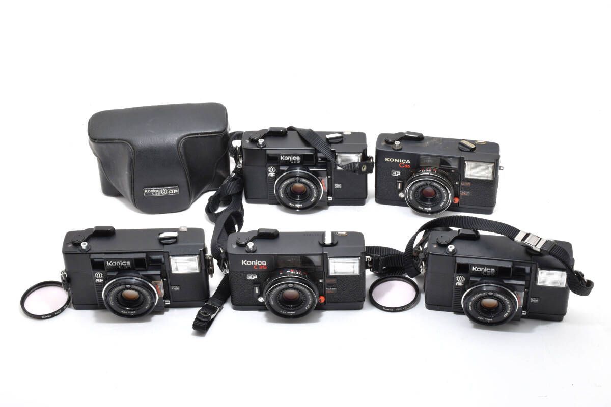 ☆訳あり大特価☆コニカ Konica C35 AF ×3個 /EFx2個 コンパクト
