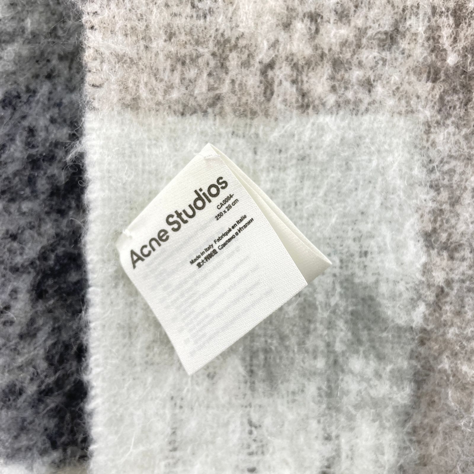 ACNE STUDIOS アクネストゥディオズ CA0084 モヘアチェック ACNE STUDIOS アクネストゥディオズ CA0084 モヘアチェック