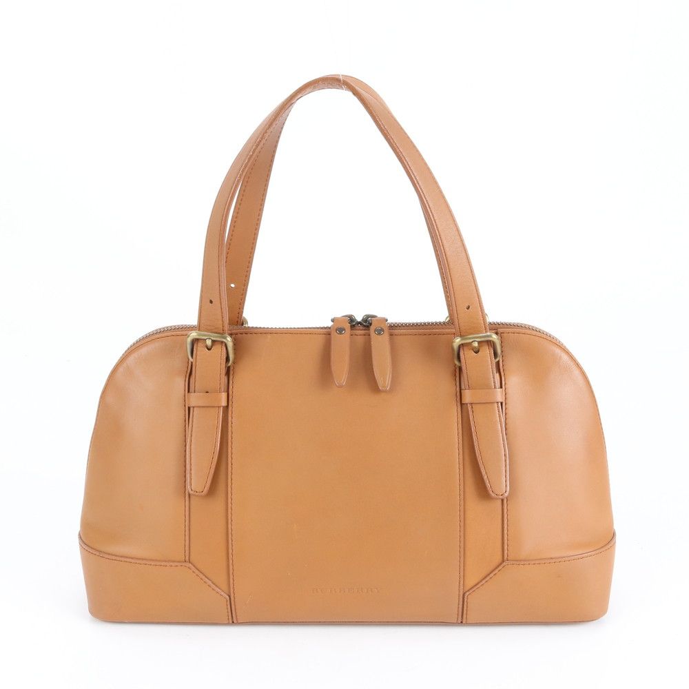 極美品 バーバリー ノバ チェック レザー ハンドバッグ 肩掛け