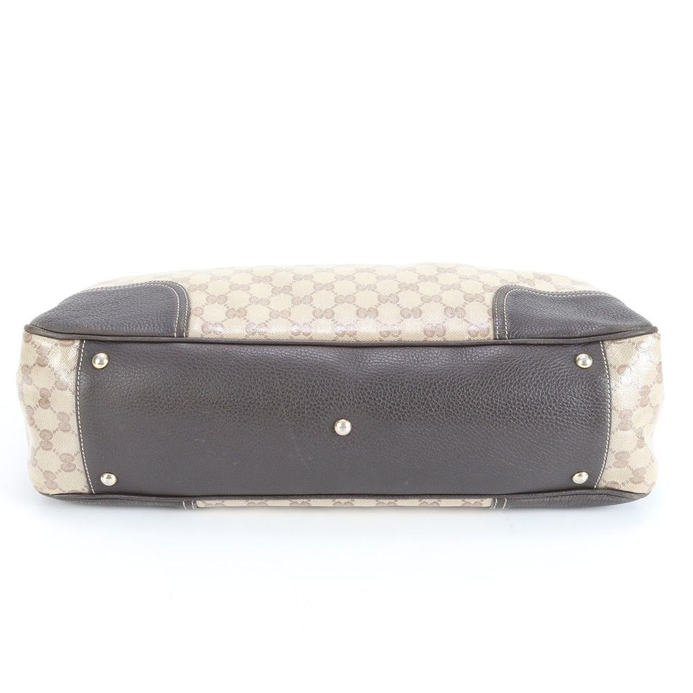 極美品 グッチ GGクリスタル シェリーライン 293589 レザー トート