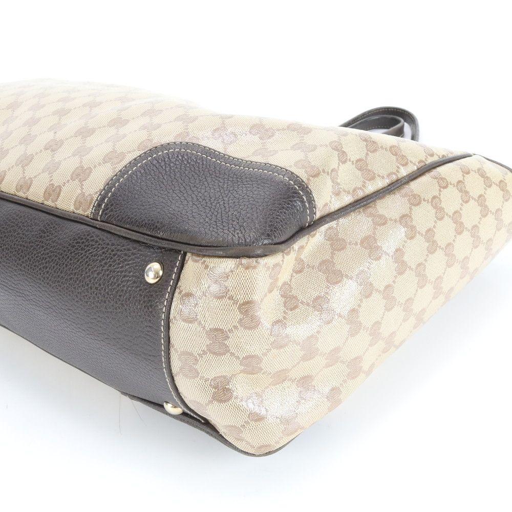 極美品 グッチ GGクリスタル シェリーライン 293589 レザー トート