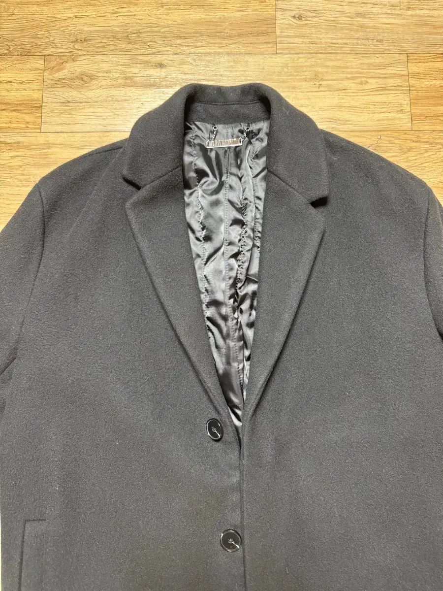 DRAW FIT Single Coat ブラック L チェスターコート ジャケット アウター メンズ