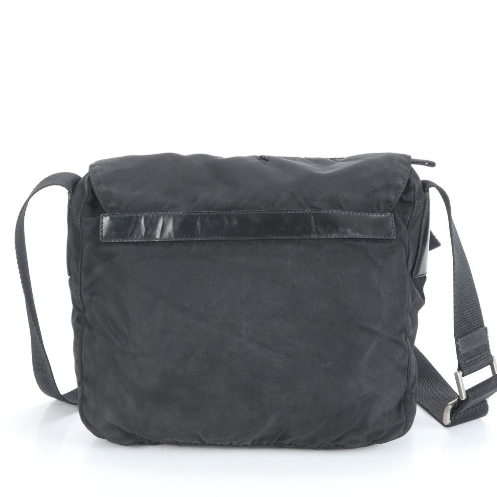 極美品 プラダ テスート ナイロン 三角 トライアングル ロゴ レザー