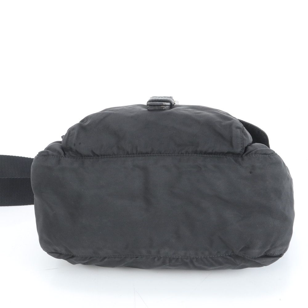 極美品 プラダ テスート ナイロン 三角 トライアングル ロゴ レザー