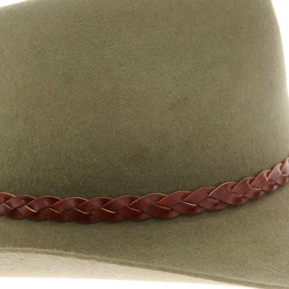 中古】アクーブラ AKUBRA フェルト ウエスタン ハット オリーブ