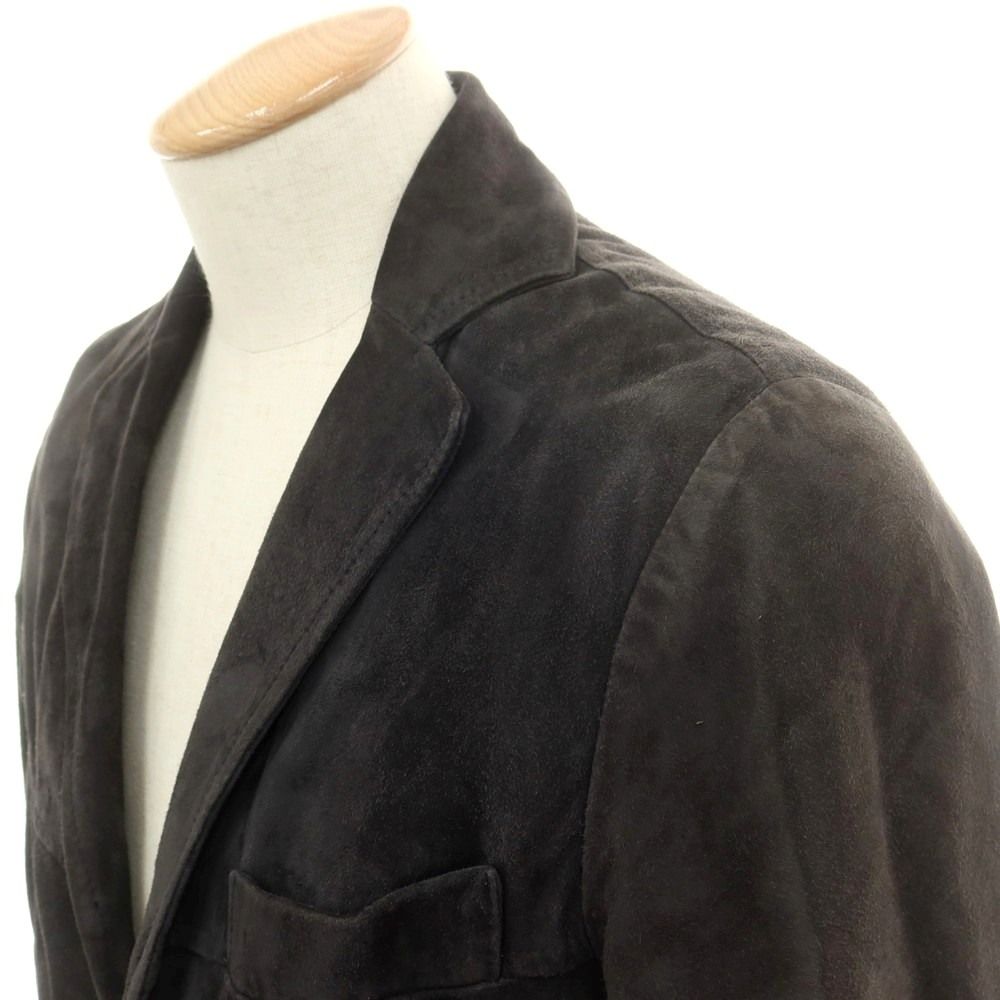 エンメティ EMMETI スエード系 中綿入り チェスターフィールドコート ブラック サイズサイズ表記なし S位 メンズ