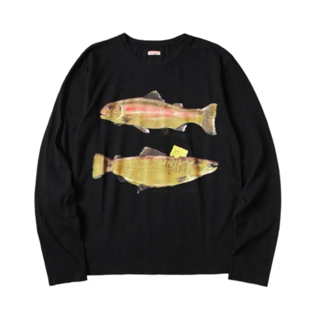 KAPITAL キャピタル 20 ジャージ クルー ロング Tシャツ 2 トラウト パッキッシュ レインボー ブラック