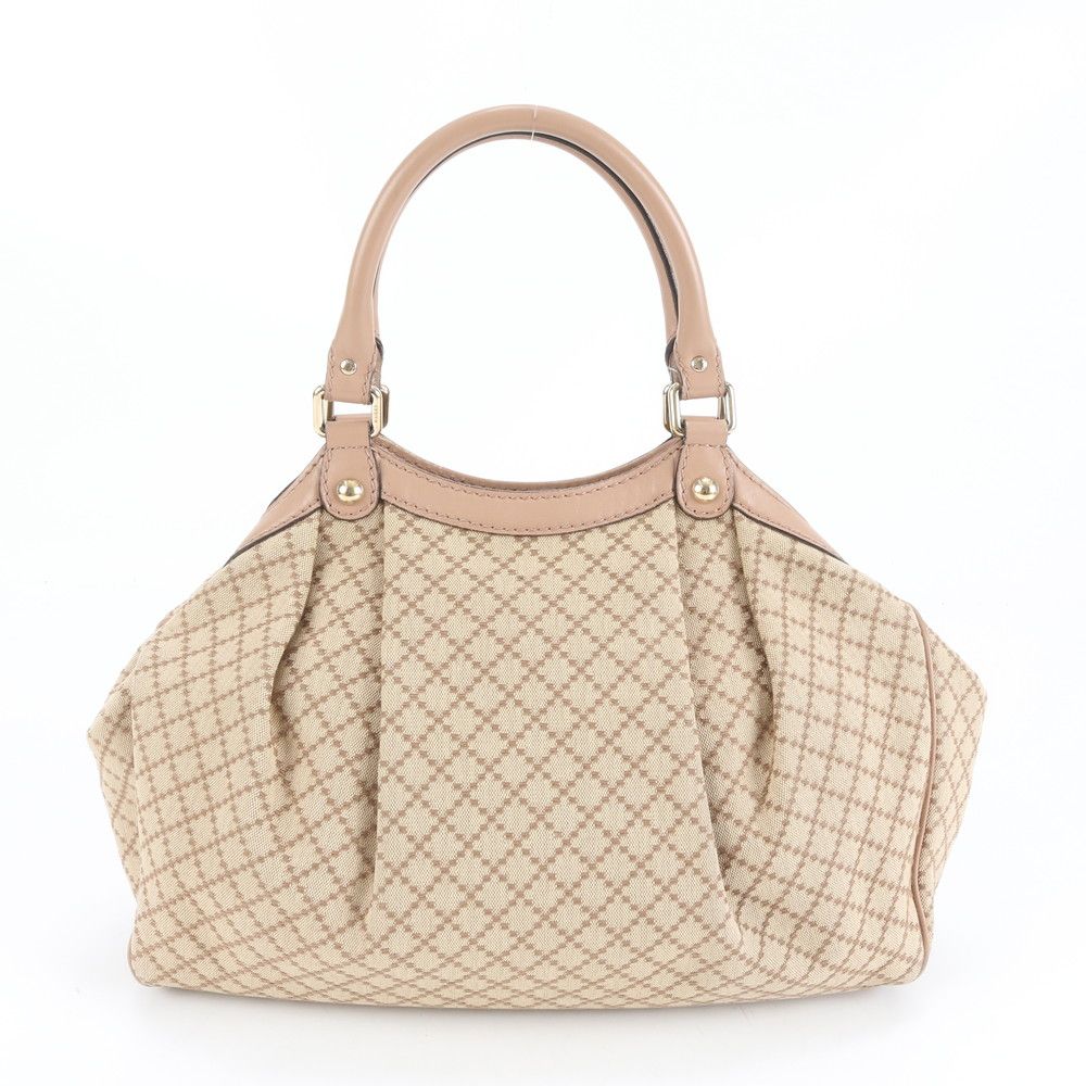 極美品 グッチ ディアマンテ スーキー 211944 レザー トート バッグ