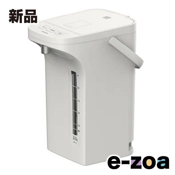 ピーコック魔法瓶 ピーコックマホウビン 電気ポット 電動給湯式 早沸きタイプ 3 0 L アッシュホワイト WMR 30 WH 2666765