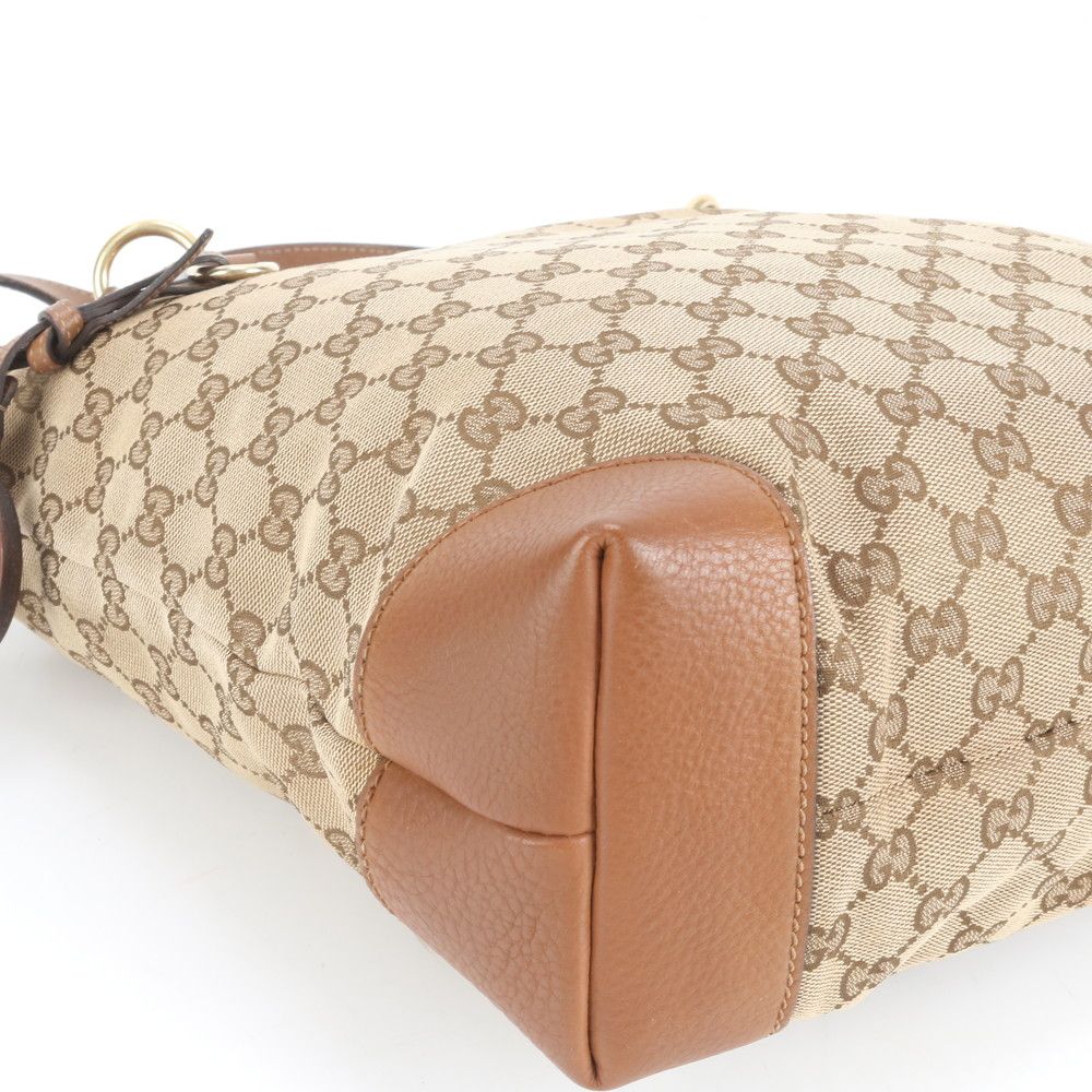 極美品 グッチ GGキャンバス 247237 レザー トート バッグ 肩掛け