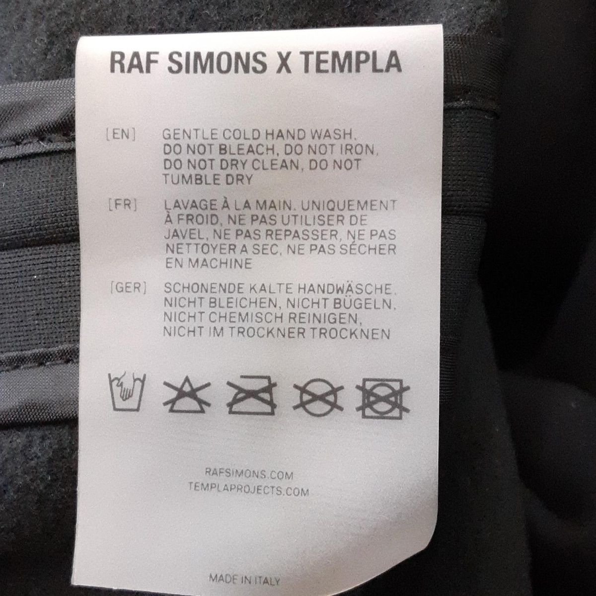 RAF SIMONS(ラフシモンズ) ノースリーブカットソー サイズXS メンズ美