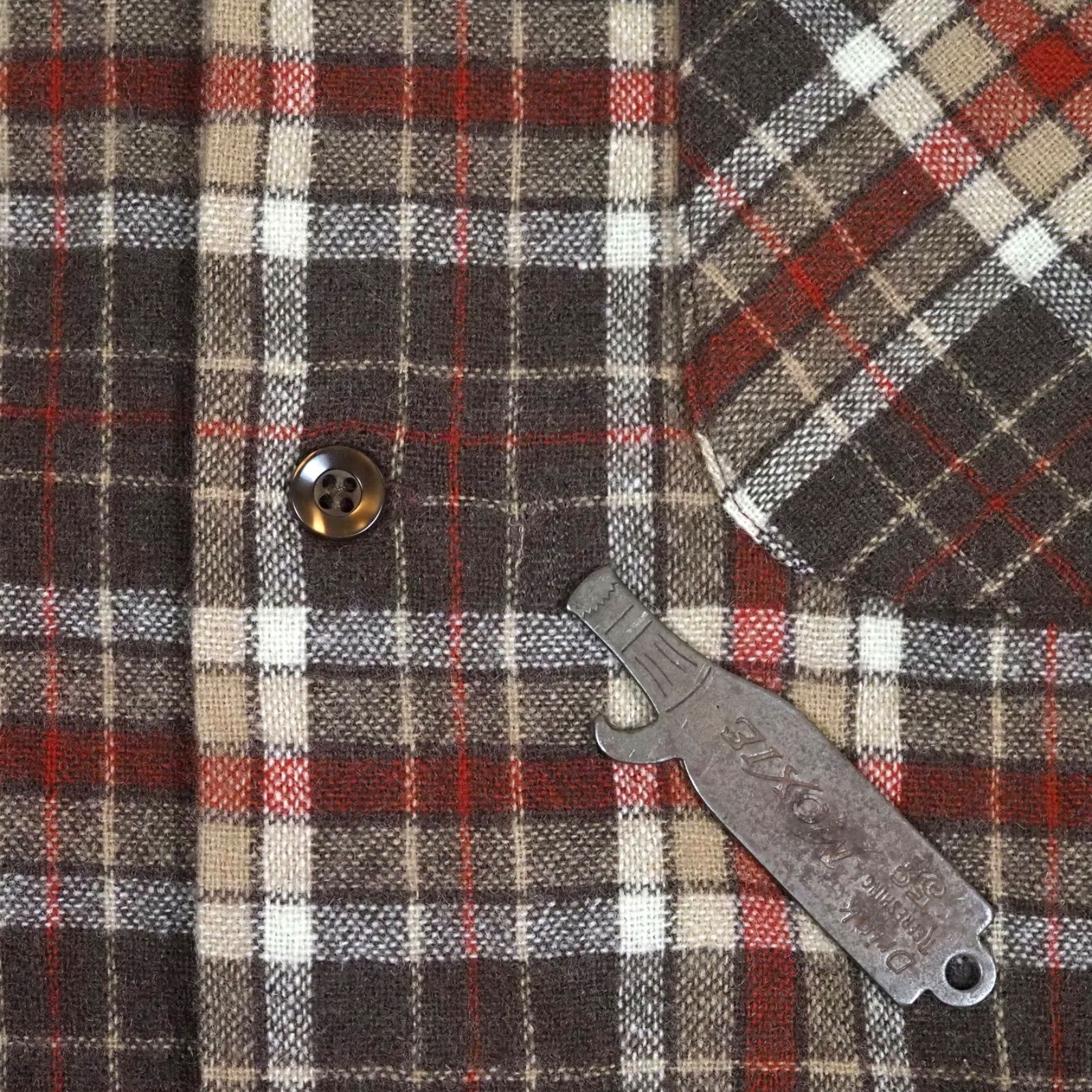 70's Pendleton Board Shirt Brown M USA製 ペンドルトン ショップ