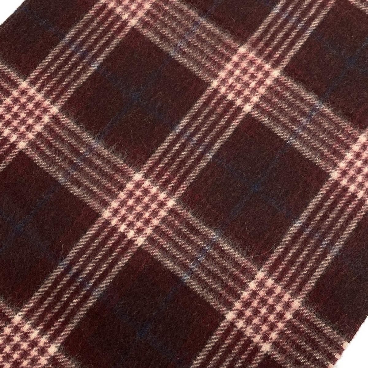 Joshua Ellis(ジョシュアエリス) マフラー美品 - ボルドー×アイボリー